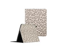Selencia Selencia Coque tablette Sabi avec imprimé léopard pour iPad 11 (2025) 11 pouces A16 / iPad 10 (2022) 10.9 pouces Soft Ivory Beige