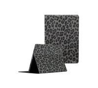 Selencia Coque tablette Sabi avec imprimé léopard pour Samsung Galaxy Tab A9 Plus - Midnight Black Noir