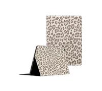 Selencia Selencia Coque tablette Sabi avec imprimé léopard Samsung Galaxy Tab A9 Plus Soft Ivory Beige