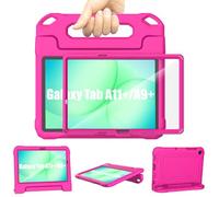 Coque Tablette Samsung Galaxy Tab A11+/A9+ Plus Enfant 11 Pouces 2025/2023, TrendGate Étui Léger et Résistant Aux Chocs Écran Intégré avec Poignée et Support pour Galaxy Tab A11+/A9+ 11'', Rose