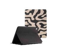 Selencia Selencia Coque tablette Vivid pour iPad 11 (2025) 11 pouces A16 / iPad 10 (2022) 10.9 pouces Art Wave Black Beige