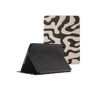 Selencia Selencia Coque tablette Vivid pour iPad 9 (2021) 10.2 pouces / iPad 8 (2020) 10.2 pouces / iPad 7 (2019) 10.2 pouces Art Wave Black Multicolore