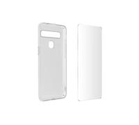 Coque TCL 10L Silicone Souple Film Verre Trempé 9H Transparent Transparent