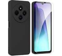 Coque TECHTA pour Xiaomi Redmi 14C + 1 verre trempé - TPU Noir