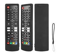 Coque télécommande en Silicone Compatible avec LG AKB73715601 AKB73715603 AKB73715606 AKB73715679 AKB73715686 AKB73975709 TV Télécommande Housse de Protection Antichoc avec Un Cordon (Noir)