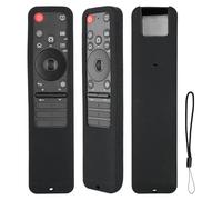 Coque Télécommande en Silicone Compatible avec LG MR25GA TV Magique Télécommande Coque Protectrice à l'épreuve des Chocs avec Une Lanyard(Noir)