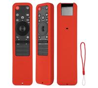 Coque Télécommande en Silicone Compatible avec LG MR25GA TV Magique Télécommande Coque Protectrice à l'épreuve des Chocs avec Une Lanyard(Rouge)