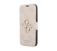 Coque telephone - bumper telephone Guess GUBKP13X4GMGPI Coque pour iPhone 13 Pro Max 6,7"" Hetre Rose avec Logo 4G B