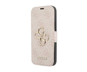 Coque telephone - bumper telephone Guess GUBKP13X4GMGPI Coque pour iPhone 13 Pro Max 6,7"" Hetre Rose avec Logo 4G B