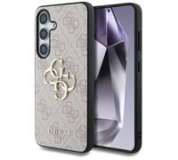CG Mobile sous Licence Guess Coque pour S25 Plus Rose Big 4G Logo Classic Logo