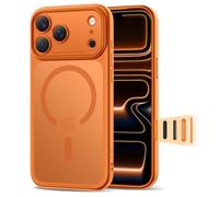 Coque telephone - bumper telephone Tech-protect Coque de protection pour iPhone 17 Pro Max Magpeak Magsafe CC - orange mat