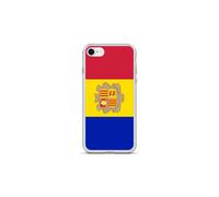 Coque Téléphone - Drapeau d'Andorre - Compatible iPhone 8 Plus - Étui Souple - Résistant et Antichoc - Silicone - Pixelforma