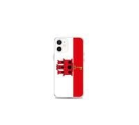 Coque Téléphone - Drapeau de Gibraltar - Compatible iPhone 12 mini - Étui Souple - Résistant et Antichoc - Silicone - Pixelforma