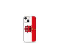 Coque Téléphone - Drapeau de Gibraltar - Compatible iPhone 13 mini - Étui Souple - Résistant et Antichoc - Silicone - Pixelforma