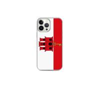Coque Téléphone - Drapeau de Gibraltar - Compatible iPhone 13 Pro Max - Étui Souple - Résistant et Antichoc - Silicone - Pixelforma