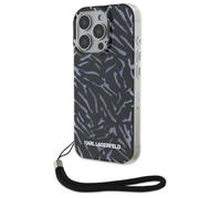 Coque iPhone 16 Pro Max - Etui rigide (KLHCP16XHZBZPKCCU) - Zèbre violet avec cordon