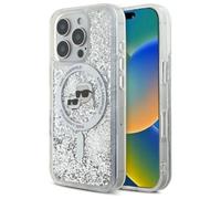 CG Mobile - Coque MagSafe rigide Karl & Choupette, paillettes liquides antichoc iPhone 16 Pro Max