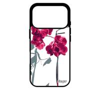 Coque Telephone pour iPhone 17 Pro Silicone orchidée Fleur Love Peinture Rose Cadeau Fete des Meres Exotique Jolie Unique de