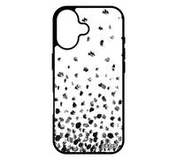 Coque Telephone Pour Iphone 17 Silicone Confettis Pois Noir Dessin Motif Effet Fond Mobile Etui Design Romantique Jolie Petales Gel