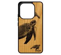 Coque Telephone Pour Pour Xiaomi Redmi Note 14 4g Europe En Bois Silicone Tortue Animal Luth Gel Nature Design Jolie Housse Gris Ocean 4g