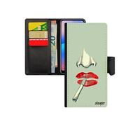 Coque telephone pour Samsung A31 femme cigarette bouche caoutchouc fatale case art 4G motif bisou rouge housse pochette love galaxy