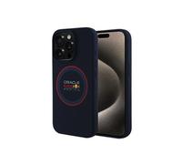 Étui Red Bull pour iPhone 15 Pro 6.1 étui rigide bleu marine Silicone Red Ring MagSafe