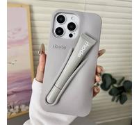 Coque Téléphone Rhode + Rouge À Lèvre Tinte Gris Pour Iphone 13 14 15 16e
