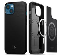 Coque téléphone - Spigen - ACS03680 - iPhone 13 Mini - Noir Mat - Aimant intégré - Antichoc