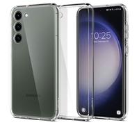 Coque téléphone - SPIGEN - Samsung Galaxy S23+ - Transparente - Cadre TPU flexible - Panneau arrière polycarbonate