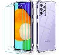 COQUE TELEPHONE VGUARD Coque pour Samsung Galaxy A52 4G - 5G + 3X Film Protection é cran en Verre trempé , Ultra Tra111