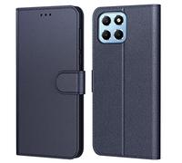 Coque Tenphone en Cuir PU pour Honor 70 Lite, Pochette Flip Case avec Emplacements Cartes (Bleu)