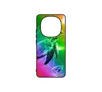 Coque tortue pour 14 Pro+ Plus 5G /Redmi Note 14 pro silicone multicolore animaux eclair marin animal housse etui arc en ciel pour Xiaomi