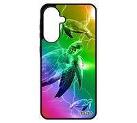 Coque Tortue Pour Samsung A56 5g Silicone Case Ocean Etui Animal Animaux Sm-A566b/Ds Cover Eclair Marin Jaune Luth Design De Mer Pour Galaxy