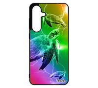 Coque Tortue Pour Samsung Galaxy S24 Fe Silicone Luth Multicolore Marin Personnalis¿ Case Eclair Jaune Arc En Ciel Housse Design Animaux
