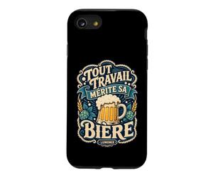 Coque Tout Travail Mérite Sa Bière Humour Cadeau Coque pour iPhone SE (2020) / 7/8