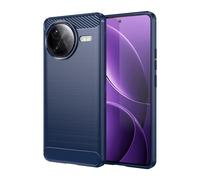 Coque Tpu En Fibre De Carbone Pour Redmi K80 Pro, Bleu