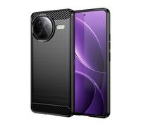 Coque Tpu En Fibre De Carbone Pour Redmi K80 Pro, Noir