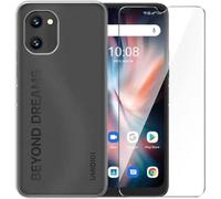 Coque Tpu Silicone Transparente + Verre Trempé Pour Umidigi C1 Max - Souple, Anti-Chocs, Bords Surélevés, Découpes Précises, Revêtement Oléophobe