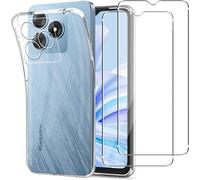 Coque Tpu Souple Transparente Pour Blackview Wave 8c + 2 Verres Trempés 9h - Protection Écran Anti-Choc Anti-Rayures, Rebords Surélevés Et Découpes Précises
