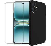 Coque TPU souple transparente pour Tecno Spark Go 2 + 1 Verre trempé - Bords surélevés, découpes précises, protection anti-rayures et anti-chocs