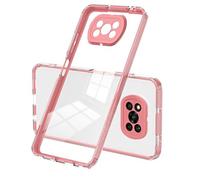 Coque Tpu Transparente 3 En 1 Pour Xiaomi Poco X3 Nfc / X3 Pro, Rose