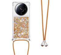 Coque Tpu Transparente Avec Liquide Pailleté (Sable Mouvant) Pour Xiaomi 12 Ultra/12s Ultra - Collier/Cordon Réglable 1,5 M, Protection Et Accès Complet