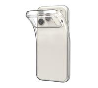 Coque TPU ultra-mince transparente 0,3 pouce pour iPhone 17 Pro Max, couleur nude