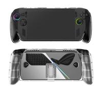 Coque transparente avec support pour ASUS ROG Xbox Ally X 2025 - En silicone TPU souple - Anti-choc - Ultra fine - Résistante aux rayures - Anti-choc - Coque de protection pour ROG Xbox Ally X 2025