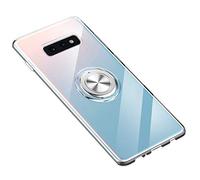Coque Transparente Compatible avec Samsung Galaxy S10E, Silicone TPU avec Anneau Rotatif à 360 et Support Magnétique Étui Antichocs Anti Rayures Case pour Galaxy S10e (Clair)