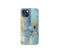Coque Transparente Design pour Apple iPhone, imprimée en France, Claude Monet, Impression Soleil Levant (iPhone 13 Mini)
