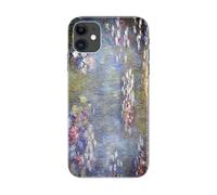 Coque Transparente Design pour Apple iPhone, imprimée en France, Claude Monet, Nymphéas Reflets Verts (iPhone 11)