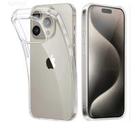 Coque transparente en silicone TPU souple pour iPhone, coque arrière transparente, luxe, iPhone 16, 15, 11, 12, 13, 14 Pro Max, Poly XS Max, 8 Plus