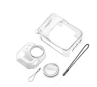 Coque transparente en TPU pour Insta360 GO Ultra, coque de protection pour caméra d'action avec cordon pour Insta360 GO Ultra (noir translucide)