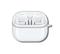 Coque transparente en TPU pour Samsung Galaxy Buds 3 Pro, pour Samsung Galaxy Buds 3 Pro, coque de protection anti-chocs, anti-poussière, cadeau pour homme et femme Blanc